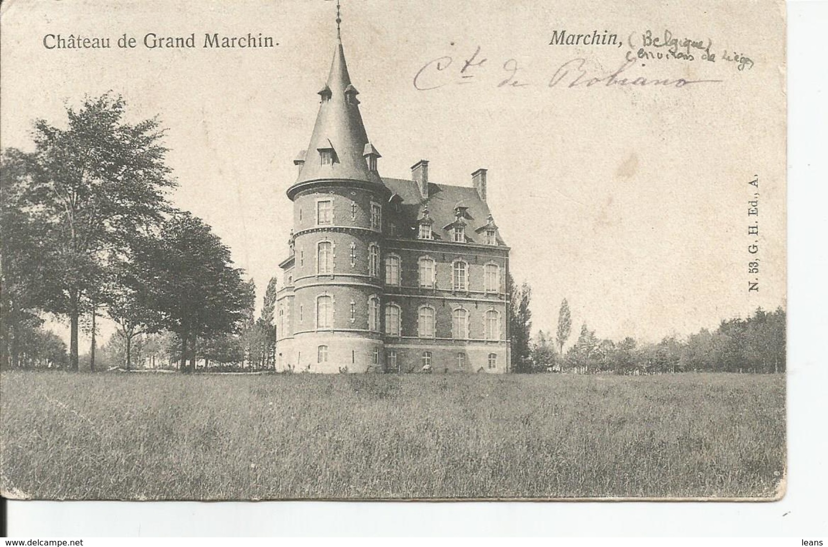 MARCHIN   CHATEAU DU GRAND MARCHIN - Marchin