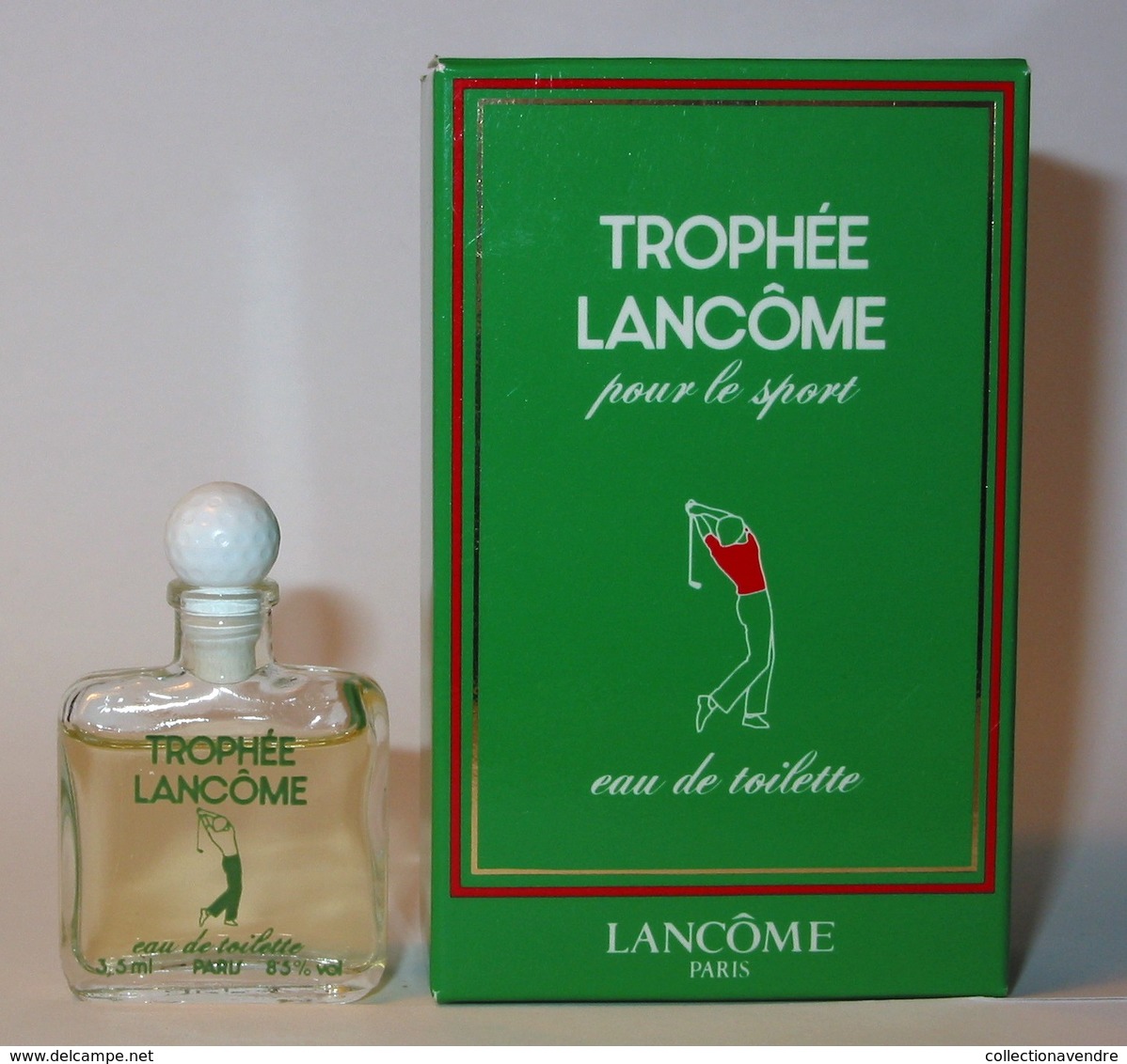 Lancôme : Trophée Pour Le Sport : Eau De Toilette 3,5 Ml,  Parfait état - Miniatures Hommes (avec Boite)