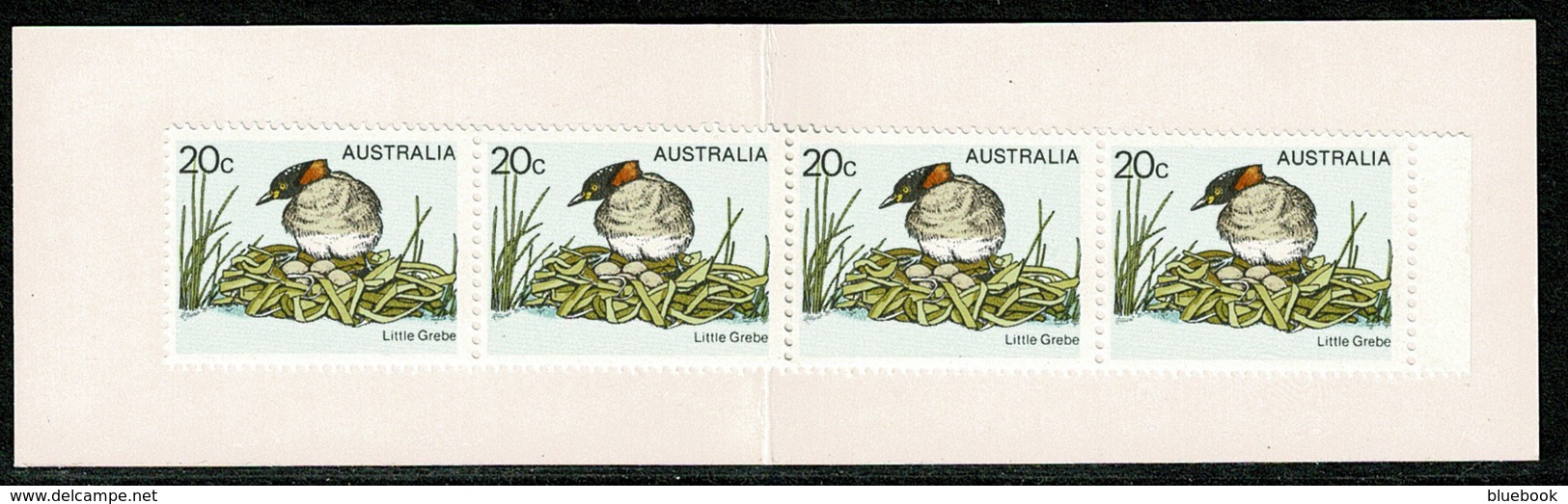 Ref 1237 - Australia 1979 - 2 X Trial Stamp Booklet Folders - 60c & 80c Little Grebe - Libretti