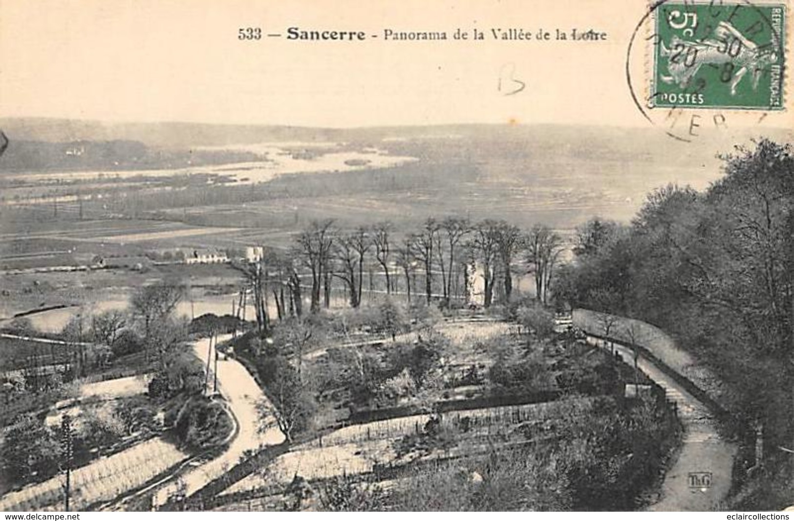 Sancerre        18         Panorama De La Vallée De La Loire      (voir Scan) - Sancerre