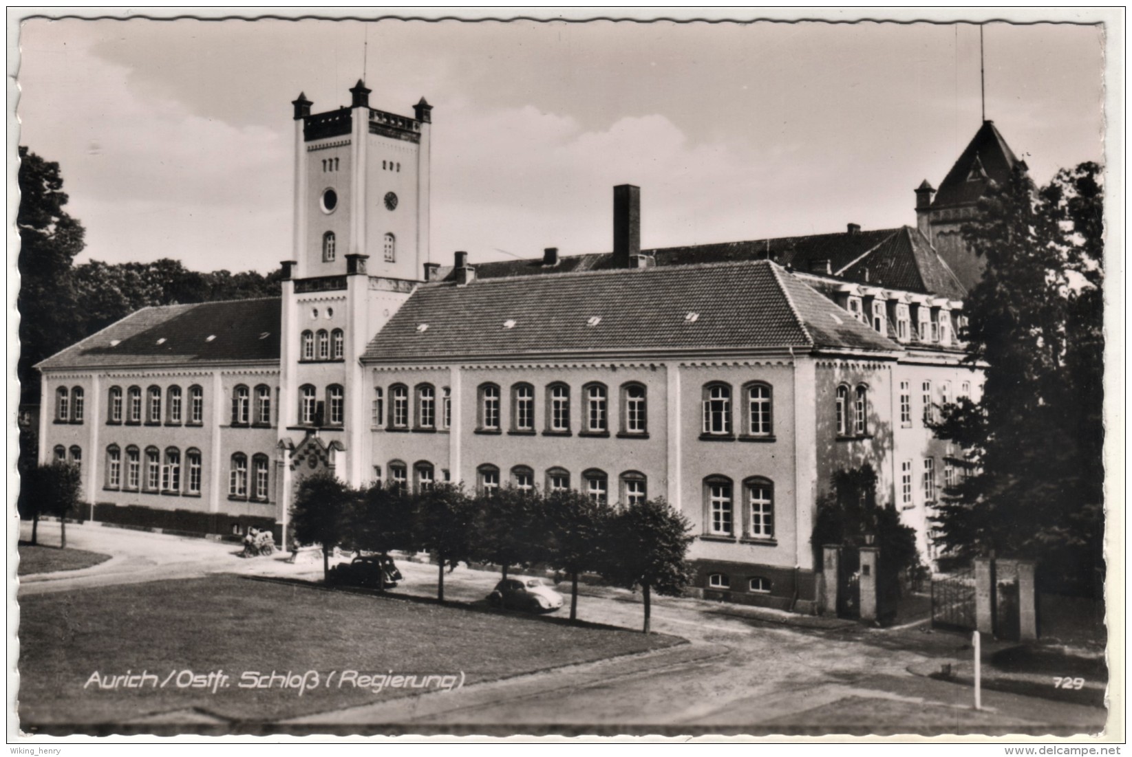 Aurich - S/w Schloß Regierung - Aurich