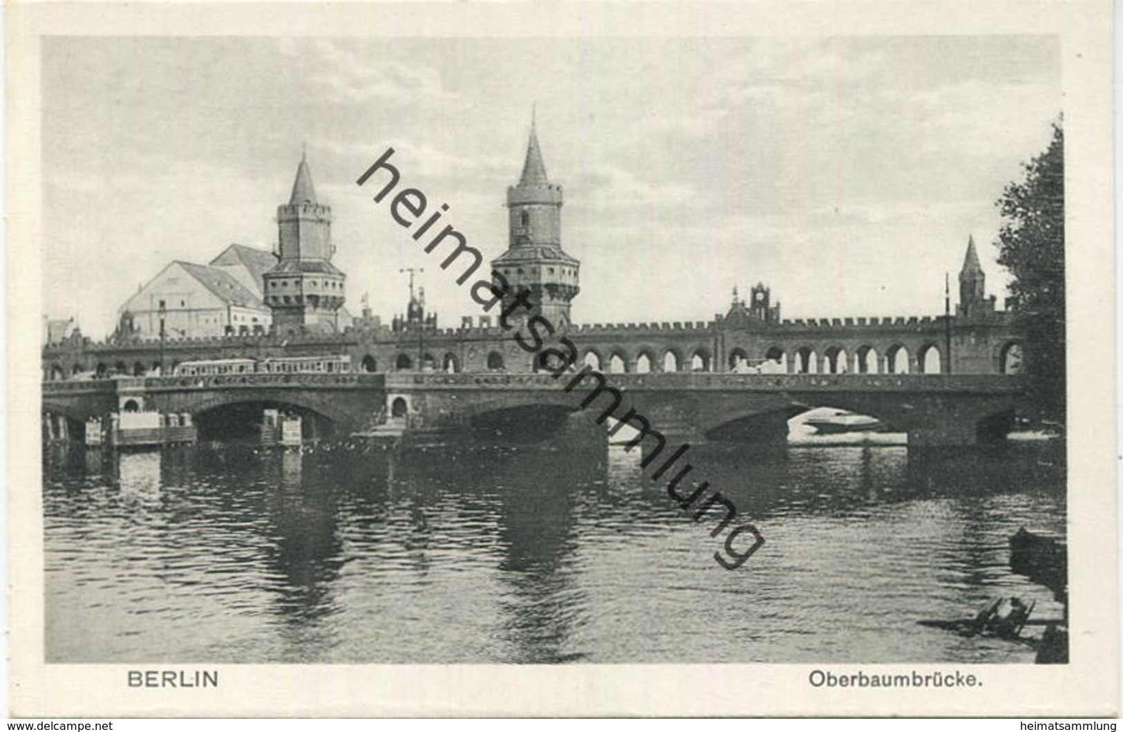 Berlin - Friedrichshain - Oberbaumbrücke - Verlag Brüder Wolter Berlin 30er Jahre - Friedrichshain