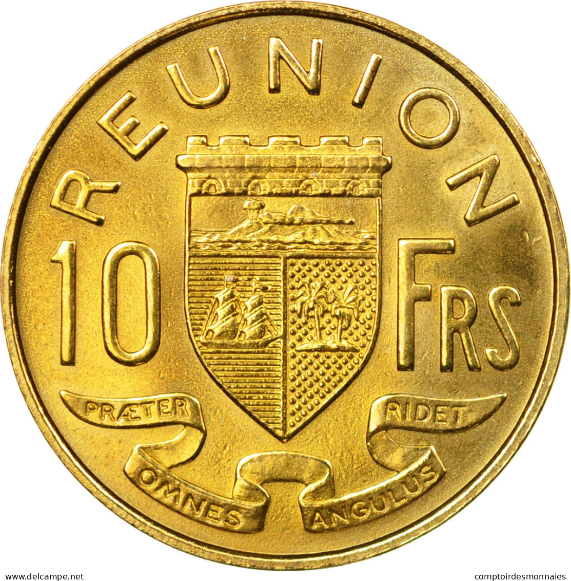 Monnaie, Réunion, 10 Francs, 1955, Paris, ESSAI, SPL, Aluminum-Bronze, KM:E6 - Riunione
