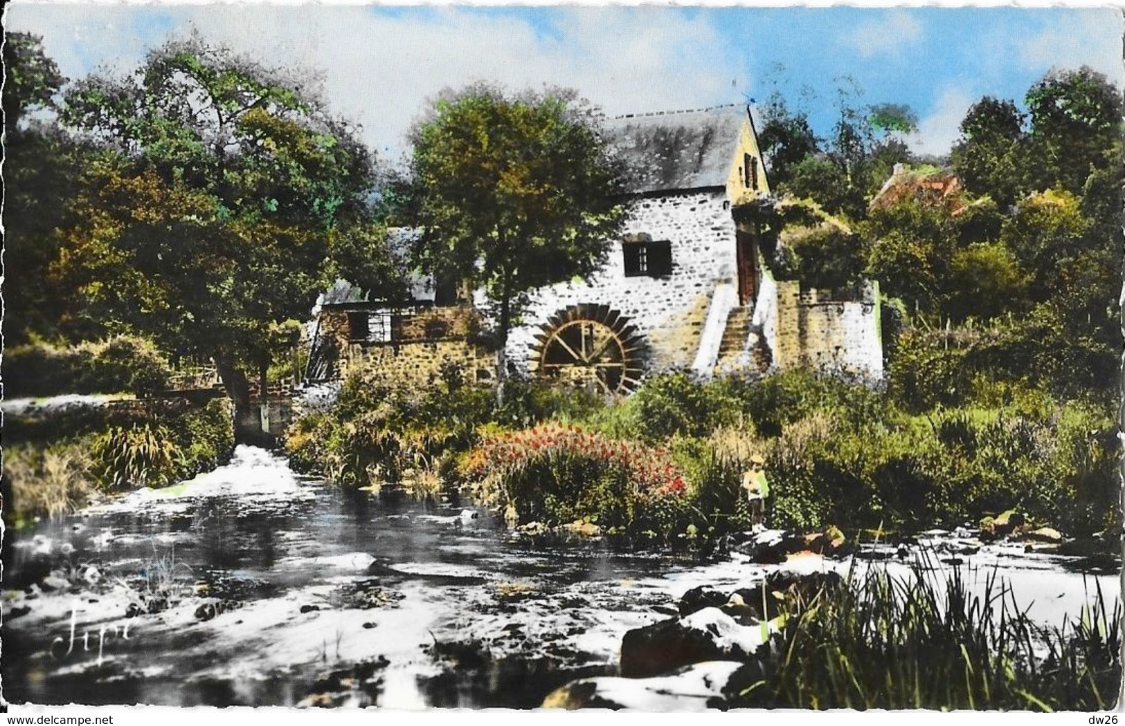 Les Alpes Mancelles, St Saint-Léonard-des-Bois (Sarthe) - Moulin Du Val - Carte Colorisée N° 15 Bis - Moulins à Eau