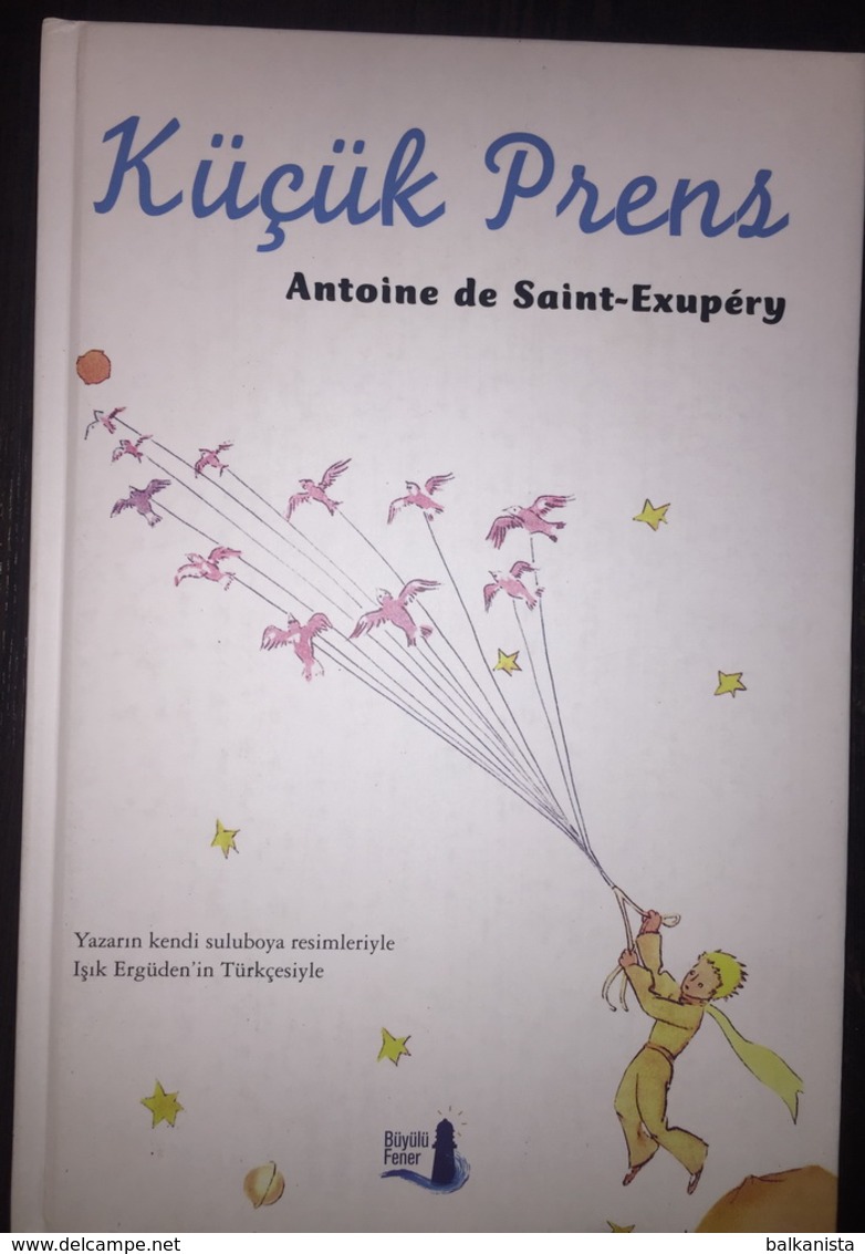 LITTLE PRINCE Saint Exupery TURKISH LANGUAGE COLORED PRINT Hard Cover 17x24 Cm - Junior