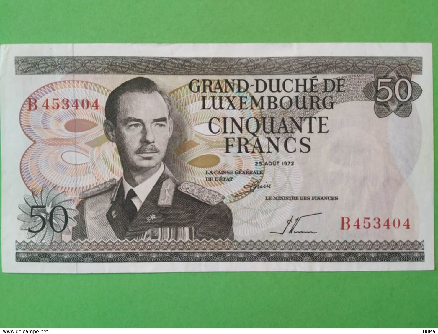 50 Francs 1972 - Luxemburgo