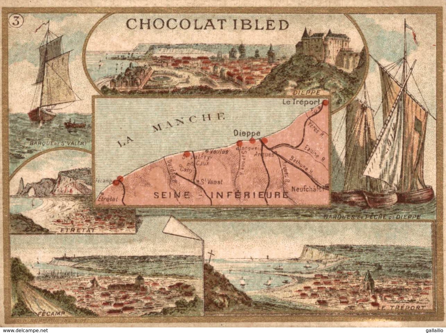 CHROMO CHOCOLAT IBLED LA MANCHE - Ibled