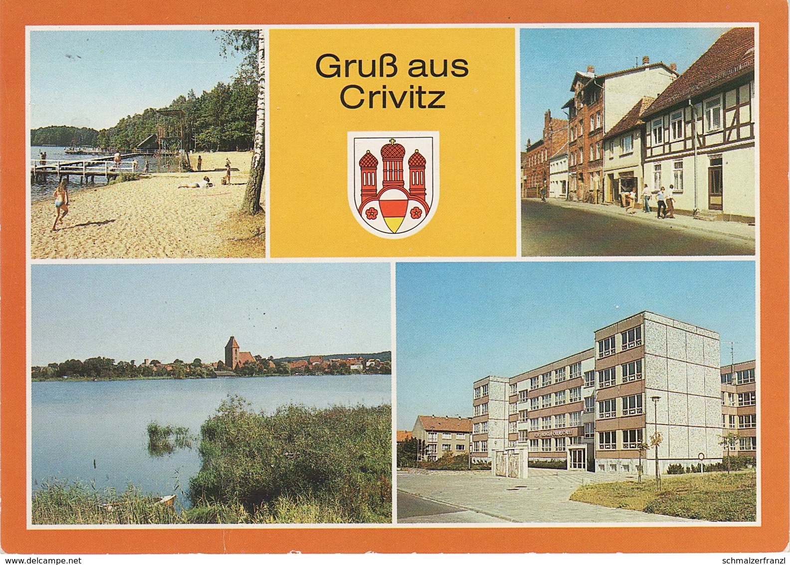 AK Crivitz Bad Militzsee Kurt Bürger Oberschule Ernst Thälmann Straße A Schwerin Gneven Wessin Parchim Ludwigslust DDR - Parchim