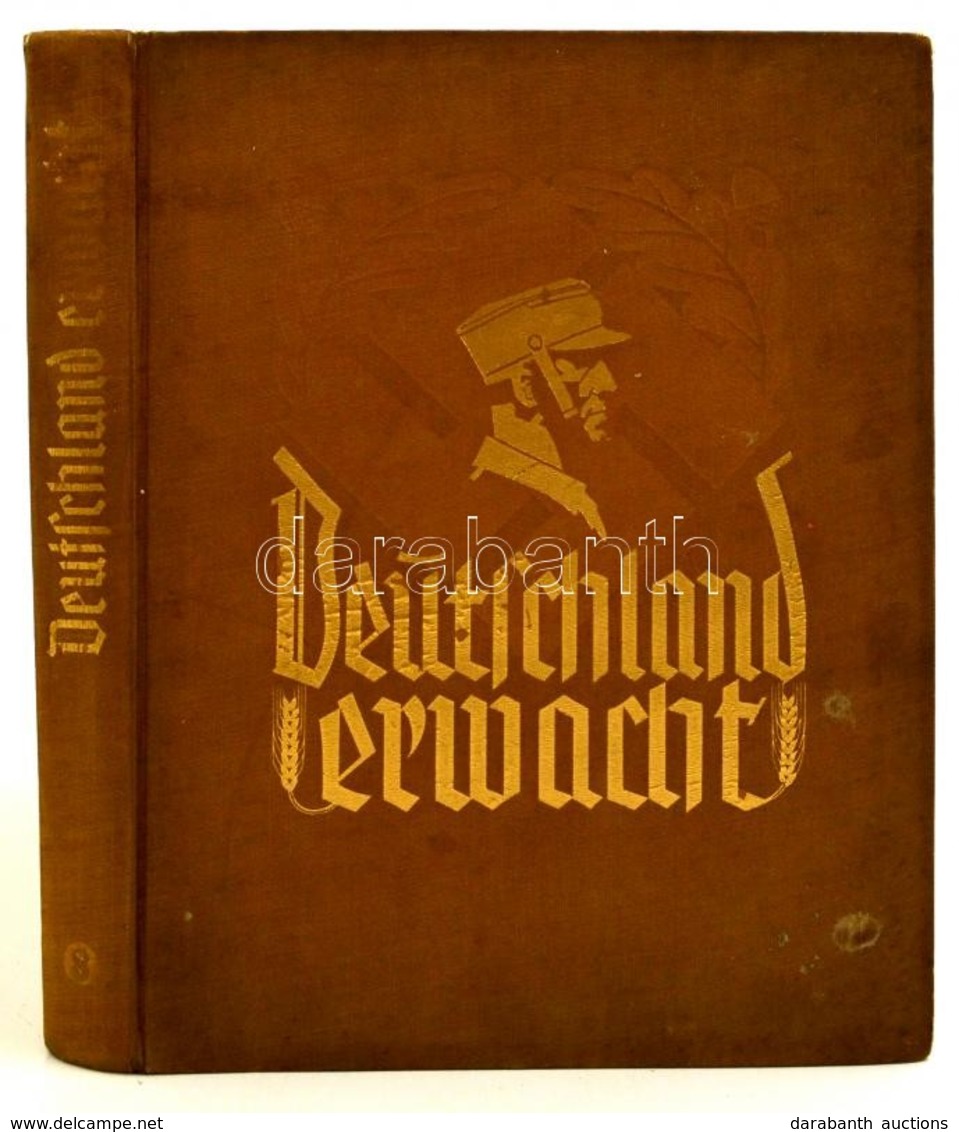 1933 Deutschland Erwacht Gyűjtőalbum Hitler Hatalomra Kerülésének Történetét ábrázoló Cigarettacímkékkel. Nem Komplett,  - Non Classés