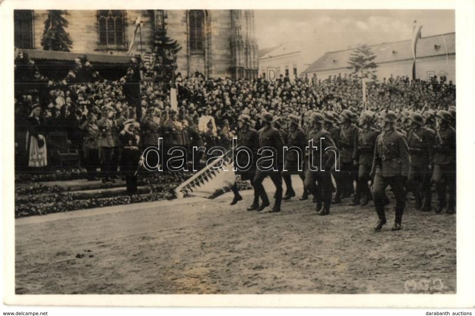 T1/T2 1940 Kolozsvár, Cluj; Bevonulás, Horthy Miklós Tiszteleg A Katonáknak, Purgly Magdolna / Entry Of The Hungarian Tr - Non Classés