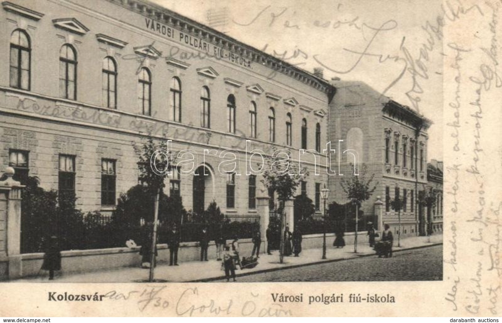 T2/T3 1905 Kolozsvár, Cluj; Városi Polgári Fiú Iskola. Kiadja Lepage Lajos / Boys School (EK) - Unclassified