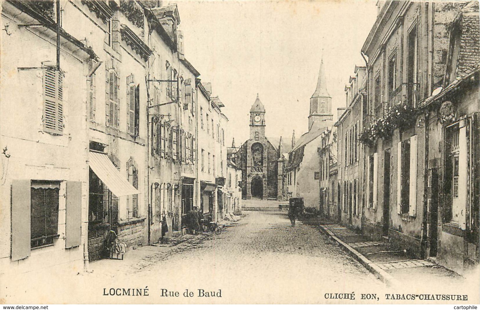 56 - LOCMINE - Rue De Baud En 1927 - Locmine