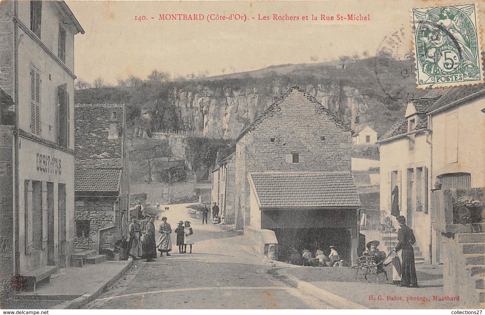 21-MONTBARD- LES ROCHERS ET LE RUE ST-MICHEL - Montbard