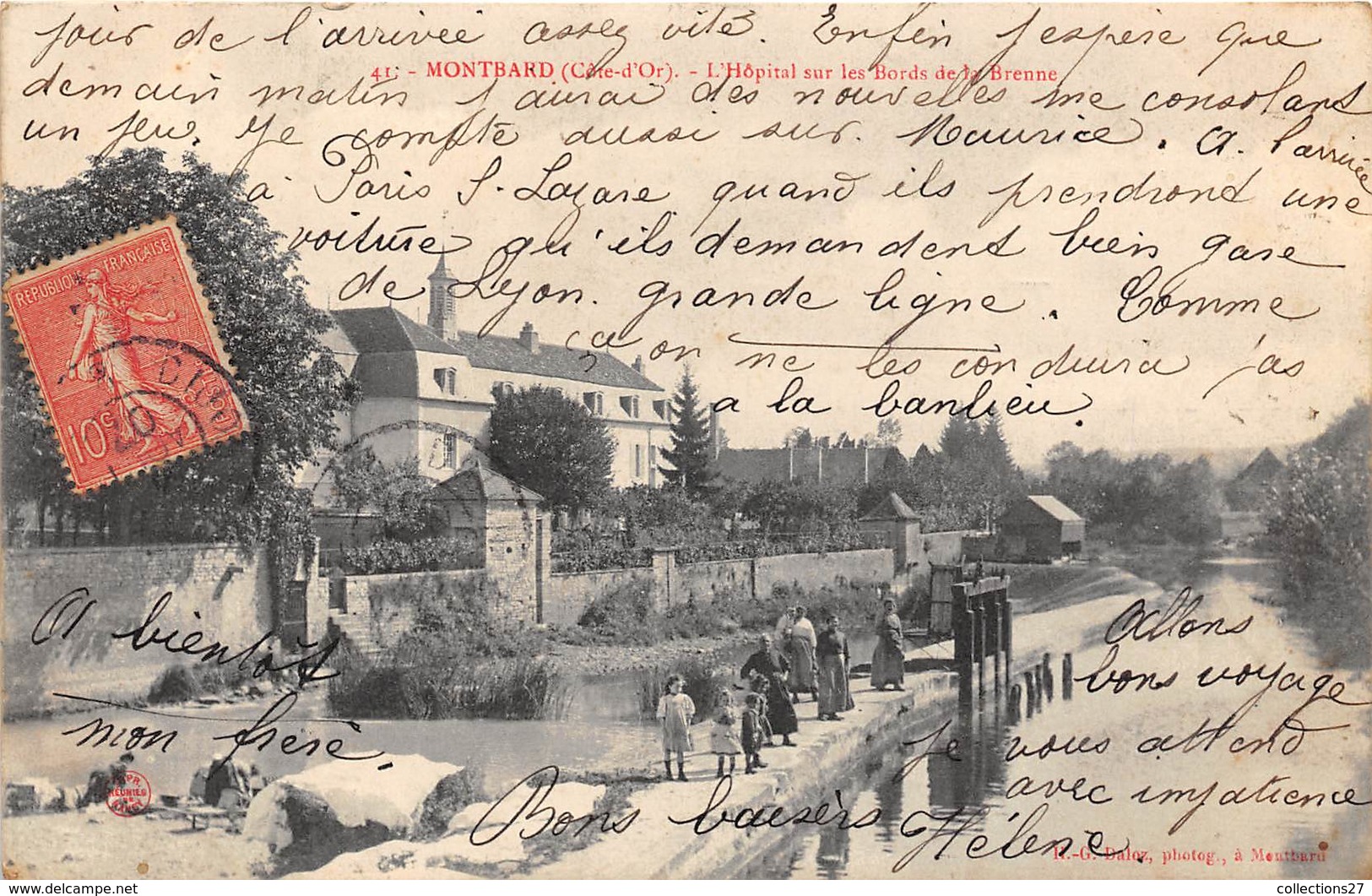 21-MONTBARD -L'HÔPITAL SUR LES BORDS DE LA BRENNE - Montbard