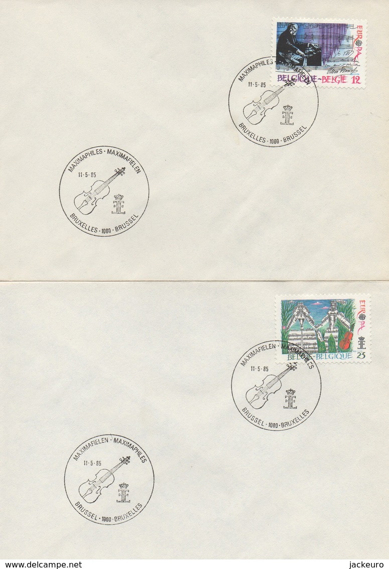 EU215a/b  FDC 1985 EUROPA  Belgique TTB - 1985