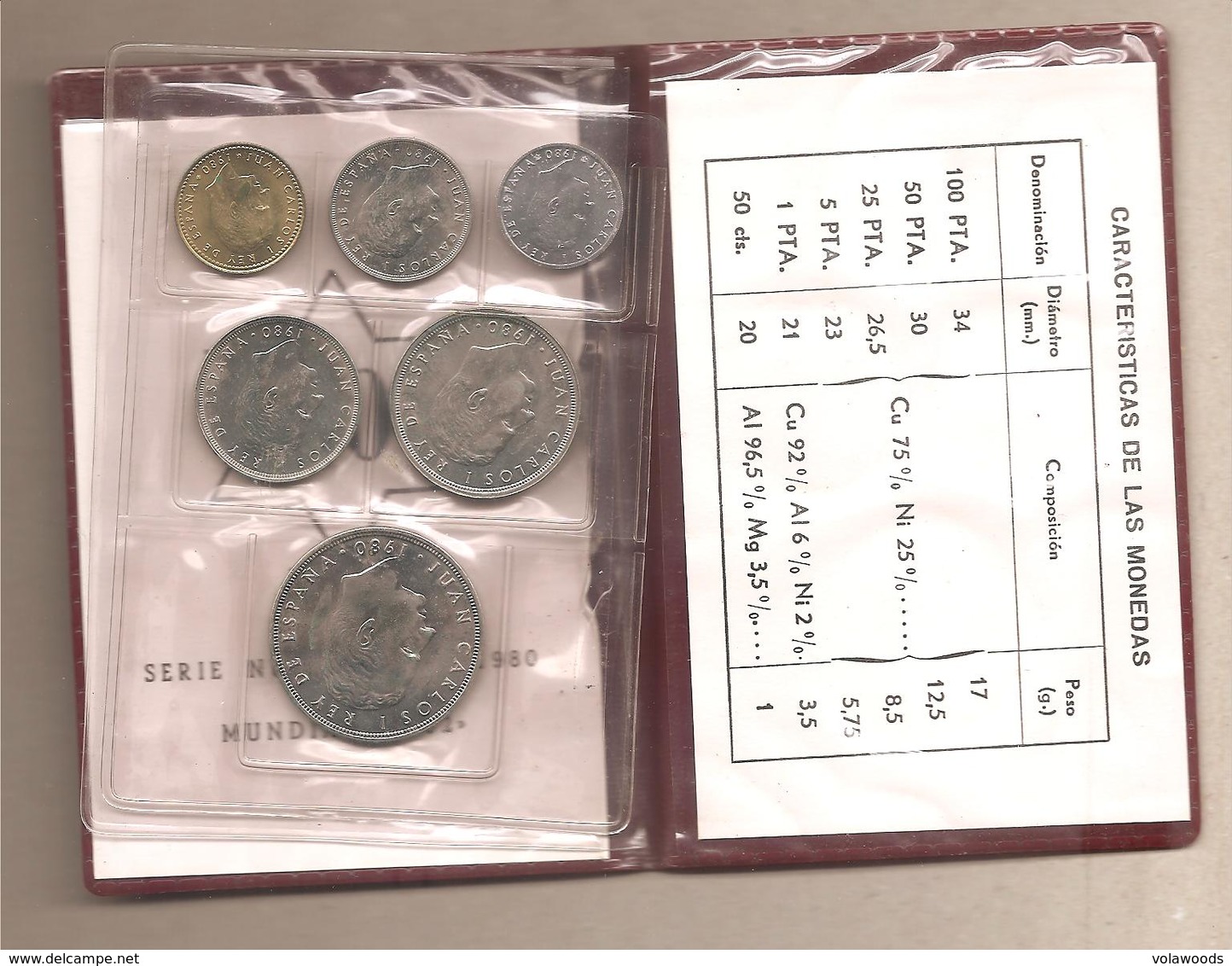 Spagna - Serie Numismatica 1980 "Mundial 82" - Mint Sets & Proof Sets