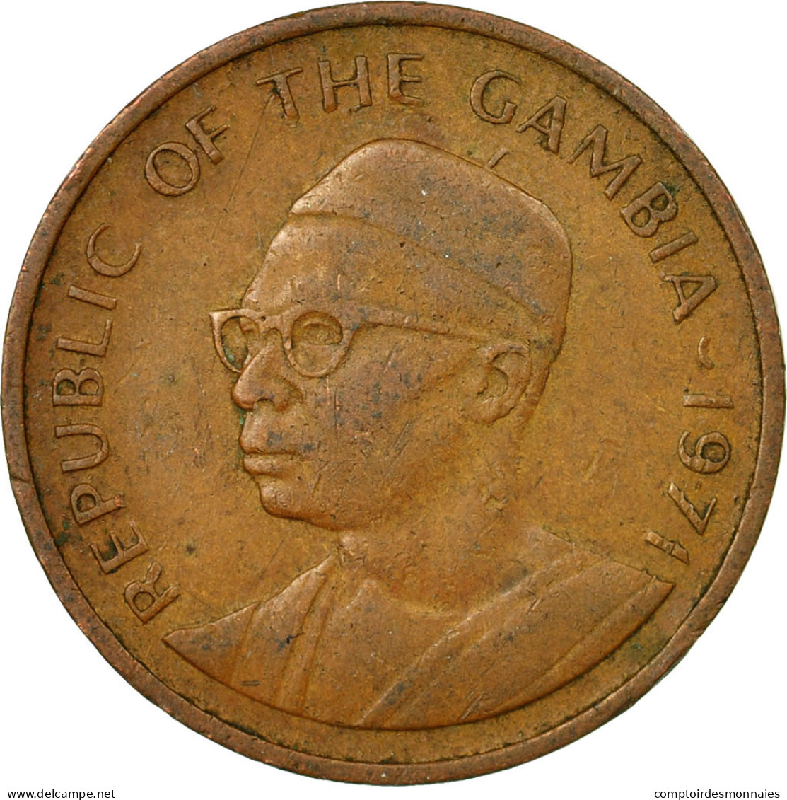 Monnaie, GAMBIA, THE, 5 Bututs, 1971, TTB, Bronze, KM:9 - Gambia