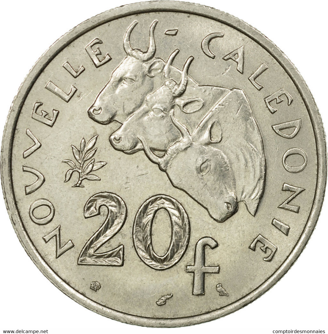 Monnaie, Nouvelle-Calédonie, 20 Francs, 1972, Paris, TTB, Nickel, KM:12 - Nieuw-Caledonië