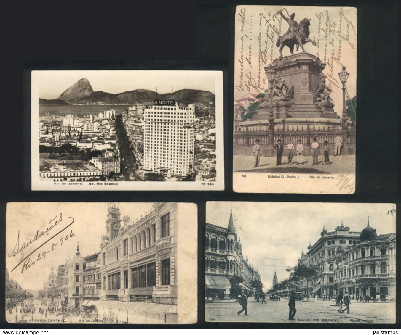 BRAZIL: RIO DE JANEIRO: 4 Old Cards With Good Views! - Rio De Janeiro