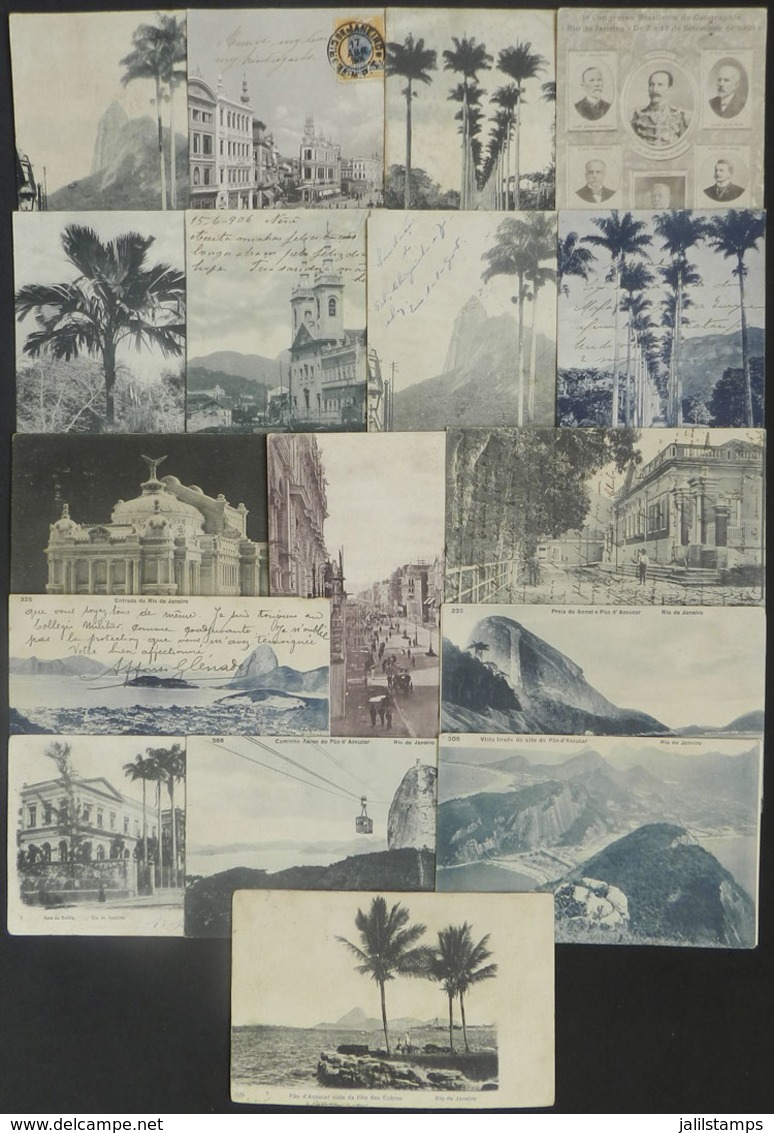 BRAZIL: RIO DE JANEIRO: 17 Old Cards With Good Views, Mixed Quality (many With Minor Defects), Very Nice, Low Start! - Rio De Janeiro