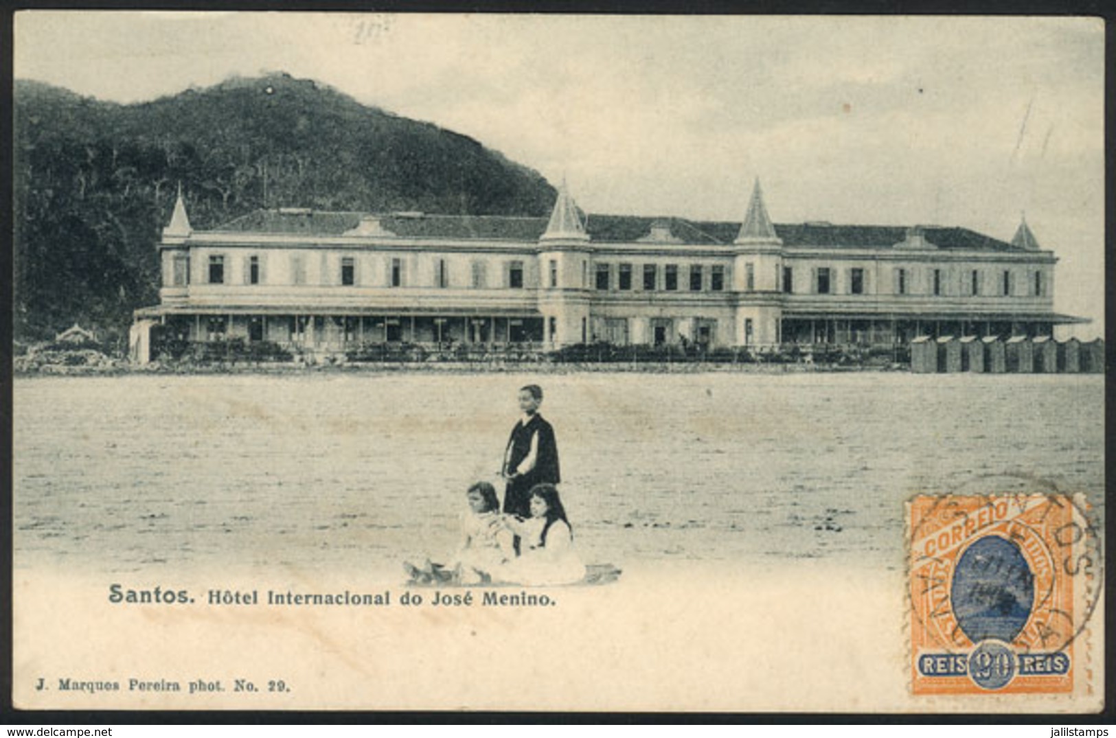 BRAZIL: SANTOS: Hotel Internacional Of José Menino, Ed.Marques Pereira, Used On 5/JUN/1906, VF Quality! - Rio De Janeiro