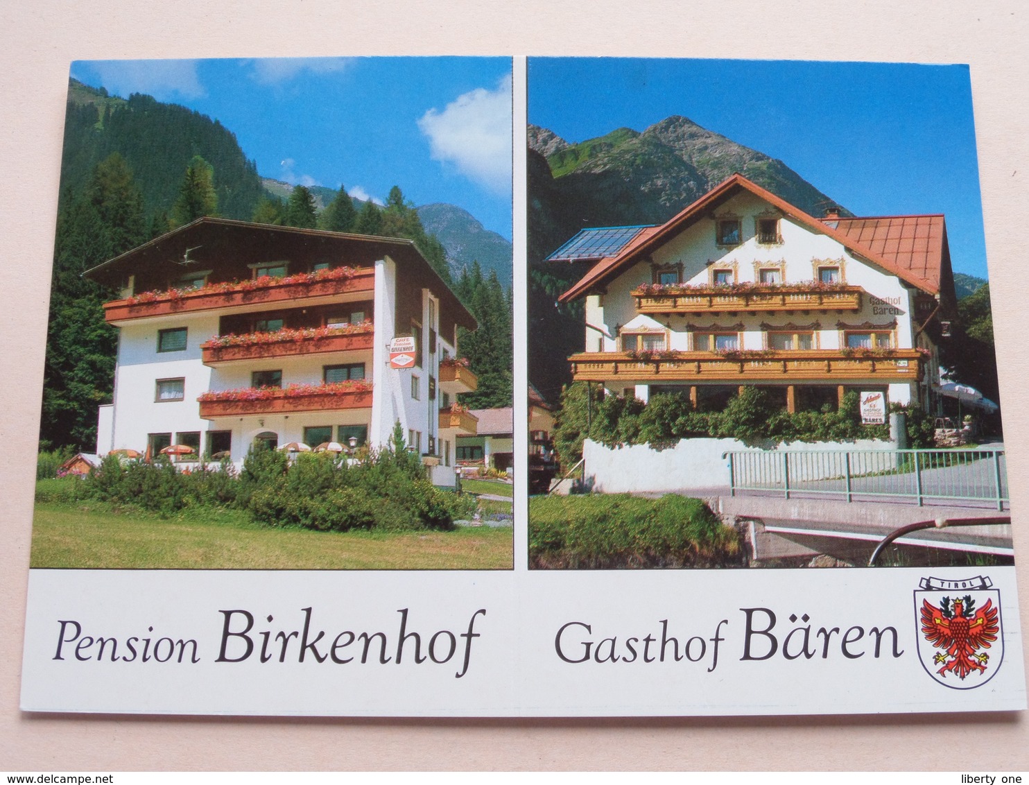 Pension BIRKENHOF - Gasthof BÄREN ( Fam. Lumper ) Anno 19?? ( Zie/voir Photo ) ! - Lechtal