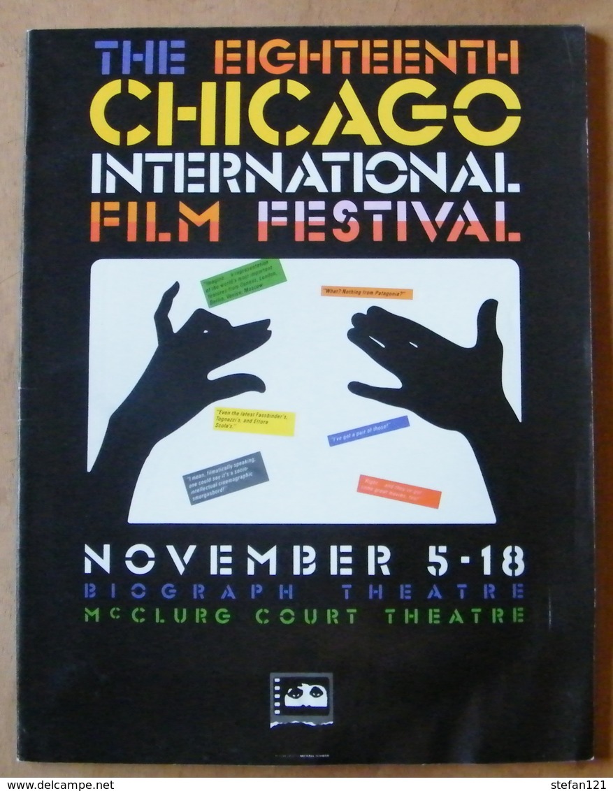 The Eighteenth Chicago International Film Festival - 1982 - 76 Pages 28 X 21,5 Cm - Art