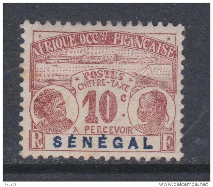 Sénégal Taxe N° 5  X  10 C. Brun-rouge,   Trace De Charnière Sinon TB - Postage Due