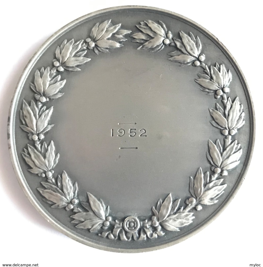 Médaille Assurances Compagnies Du Soleil. R.B. Baron. 1952. Poinçon 1 Argent. Diam. 50mm - 65gr - Professionali / Di Società