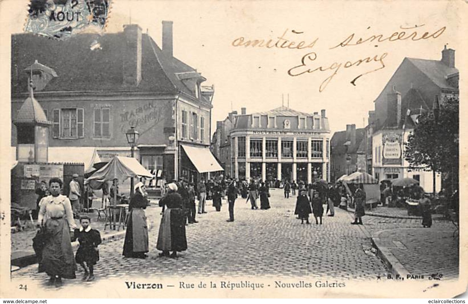 Vierzon    18       Lot de 18 cartes . Rues,Marché,Lavoirs.   (voir scan)