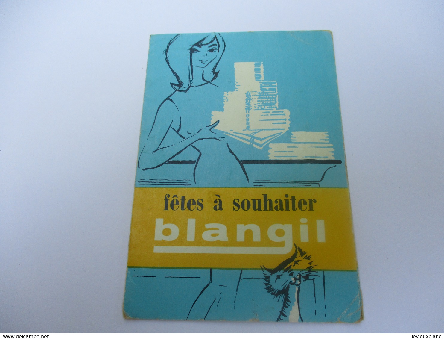 Calendrier De Poche à 3 Volets/Fêtes à Souhaiter/ BLANGIL/Hydrophilisé/Vers 1960  CAL418 - Andere & Zonder Classificatie