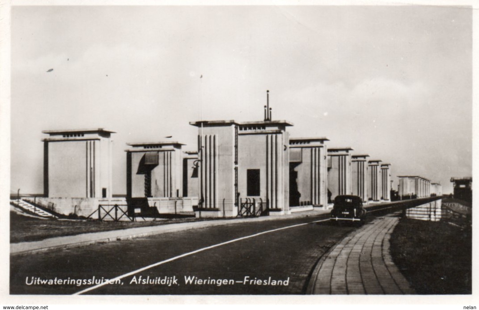 UITWATERINGSSLUIZEN-AFSLUITDIJK-WIERINGEN-FRIESLAND-REAL PHOTO-NON VIAGGIATA - Den Oever (& Afsluitdijk)