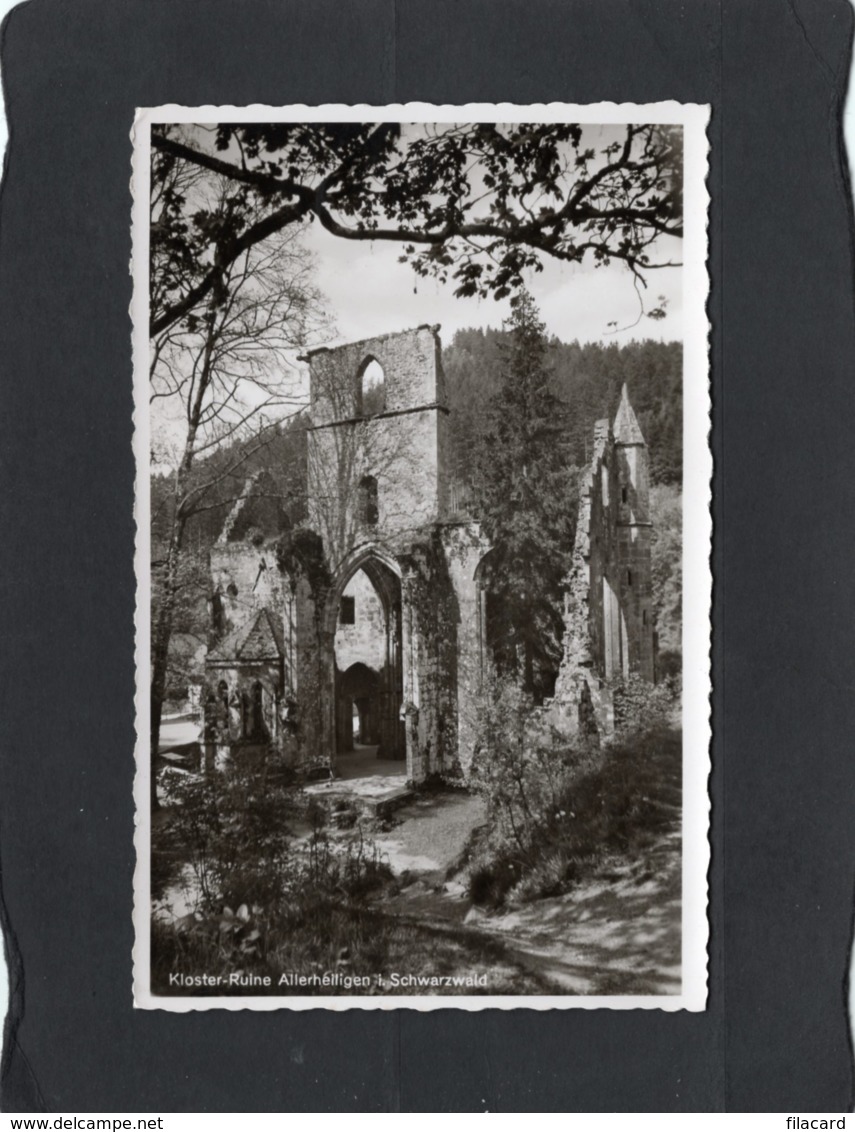 81081   Germania,  Kloster-Ruine Allerhellingen I. Schwarzwald,   NV(scritta) - Oppenau