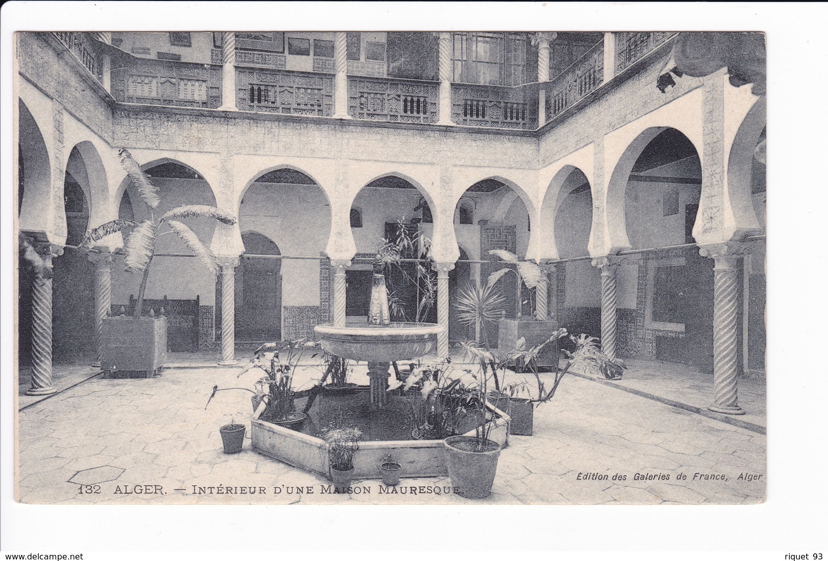 132 - ALGER - Intérieur D'une Maison Mauresque - Algeri