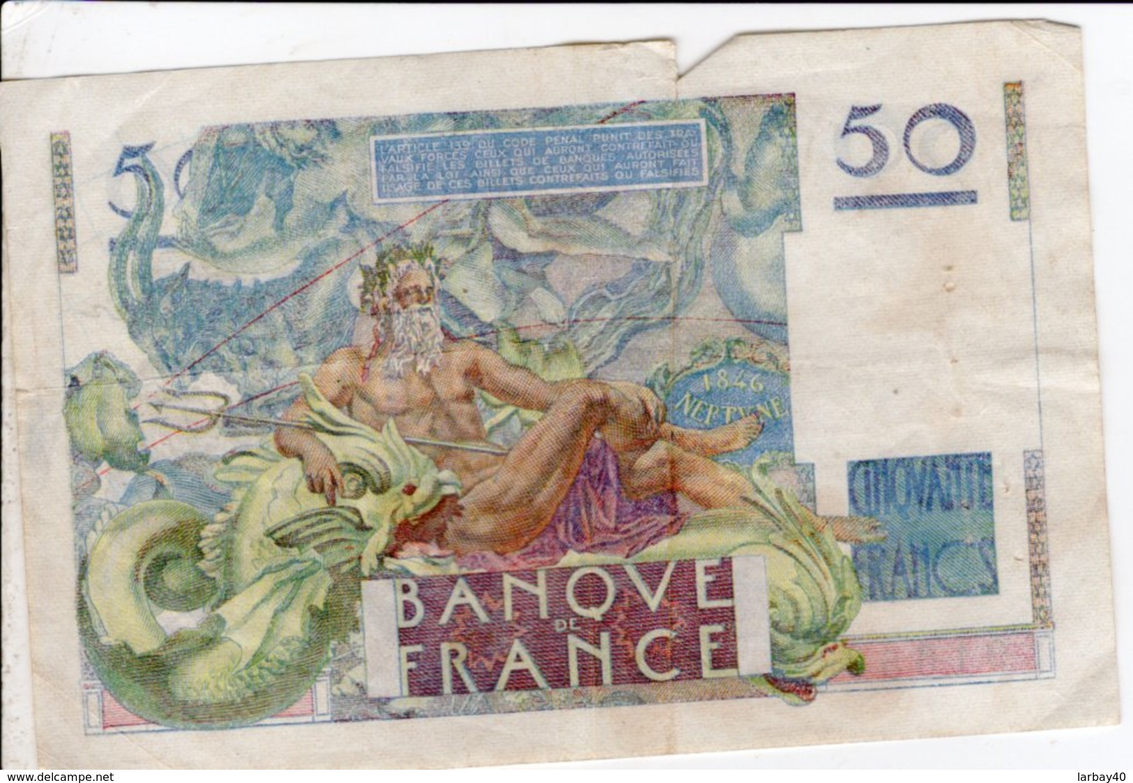 Billet De 50 Francs Le Verrier 1950 24 8 K - 50 F 1946-1951 ''Le Verrier''