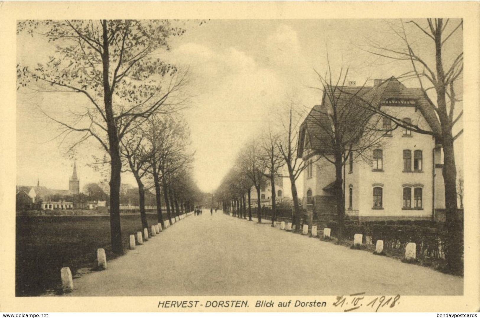 HERVEST-DORSTEN, Blick Auf Dorsten (1918) AK - Dorsten