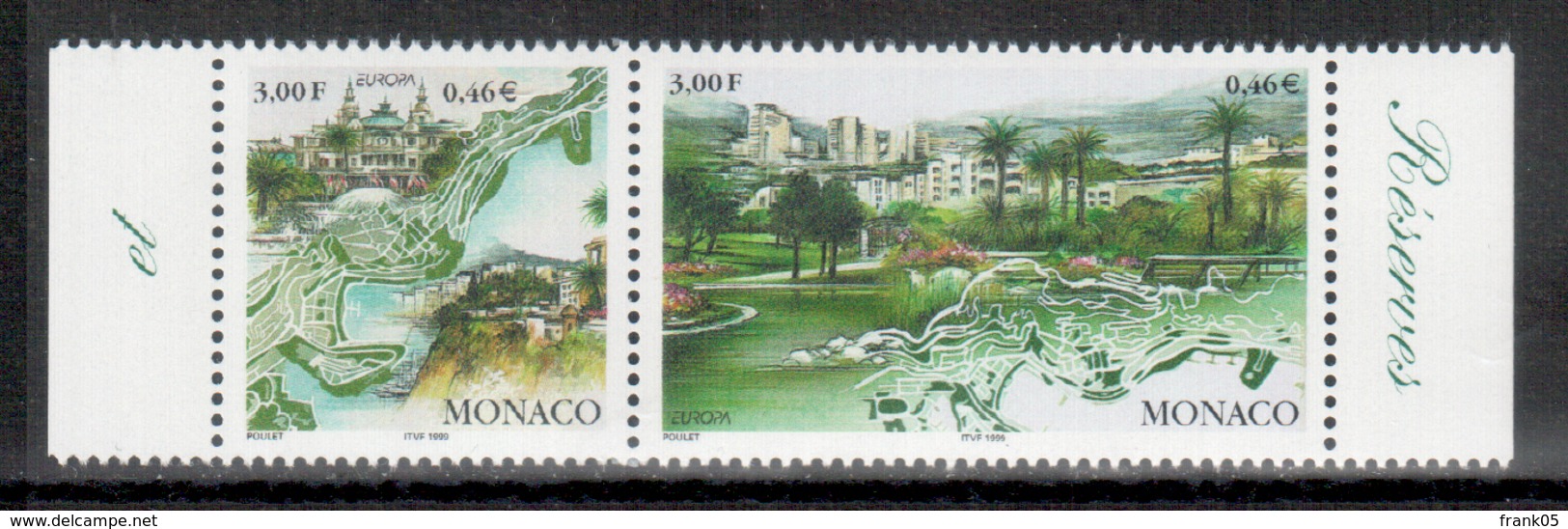 Monaco 1999 Paar/pair EUROPA ** - 1999