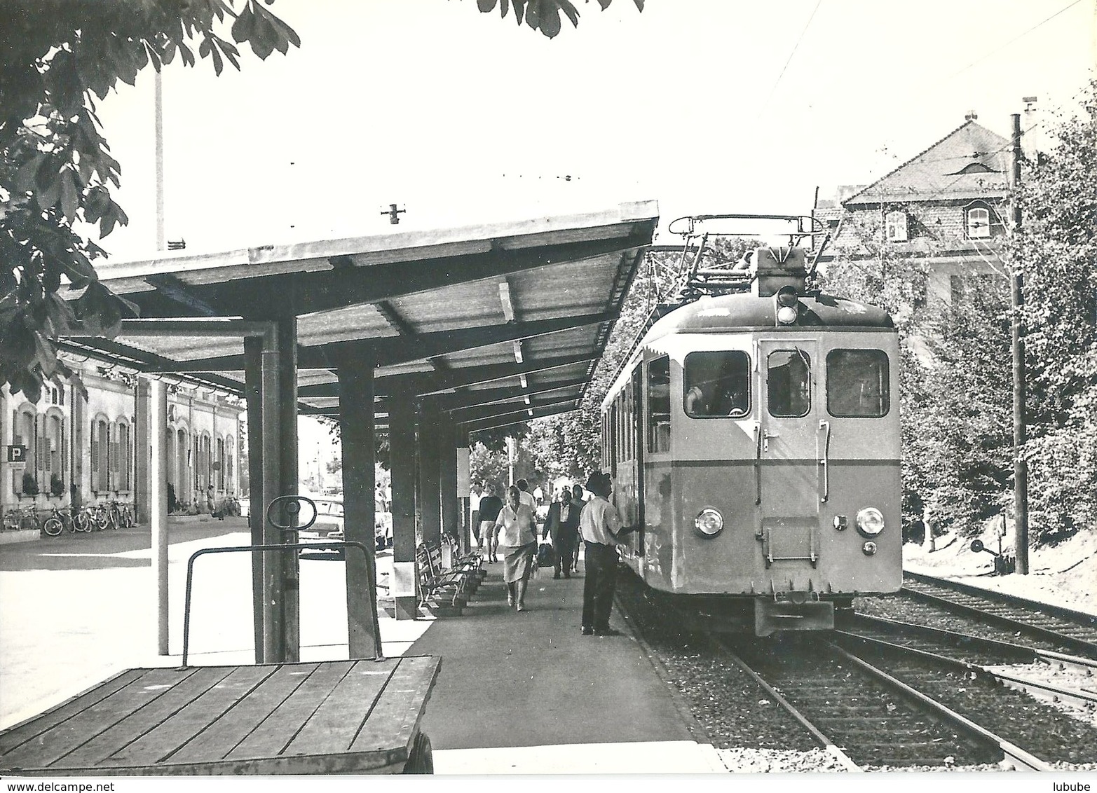 Wohlen AG - BDe 4/4 Am Bahnhof            1967 - Wohlen