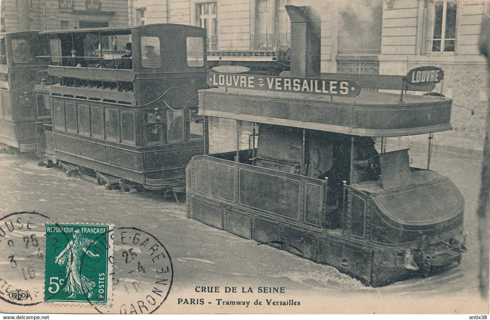 N68 - PARIS - Crue De La Seine - Tramway De Versailles - Public Transport (surface)