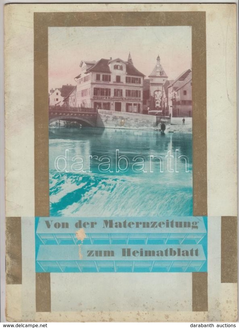 Cca 1930 Von Der Maternzeitung Zum Heimatblatt. Nyomdagép Ismertető Füzet, Német Nyelven.  28,5x21 Cm - Ohne Zuordnung