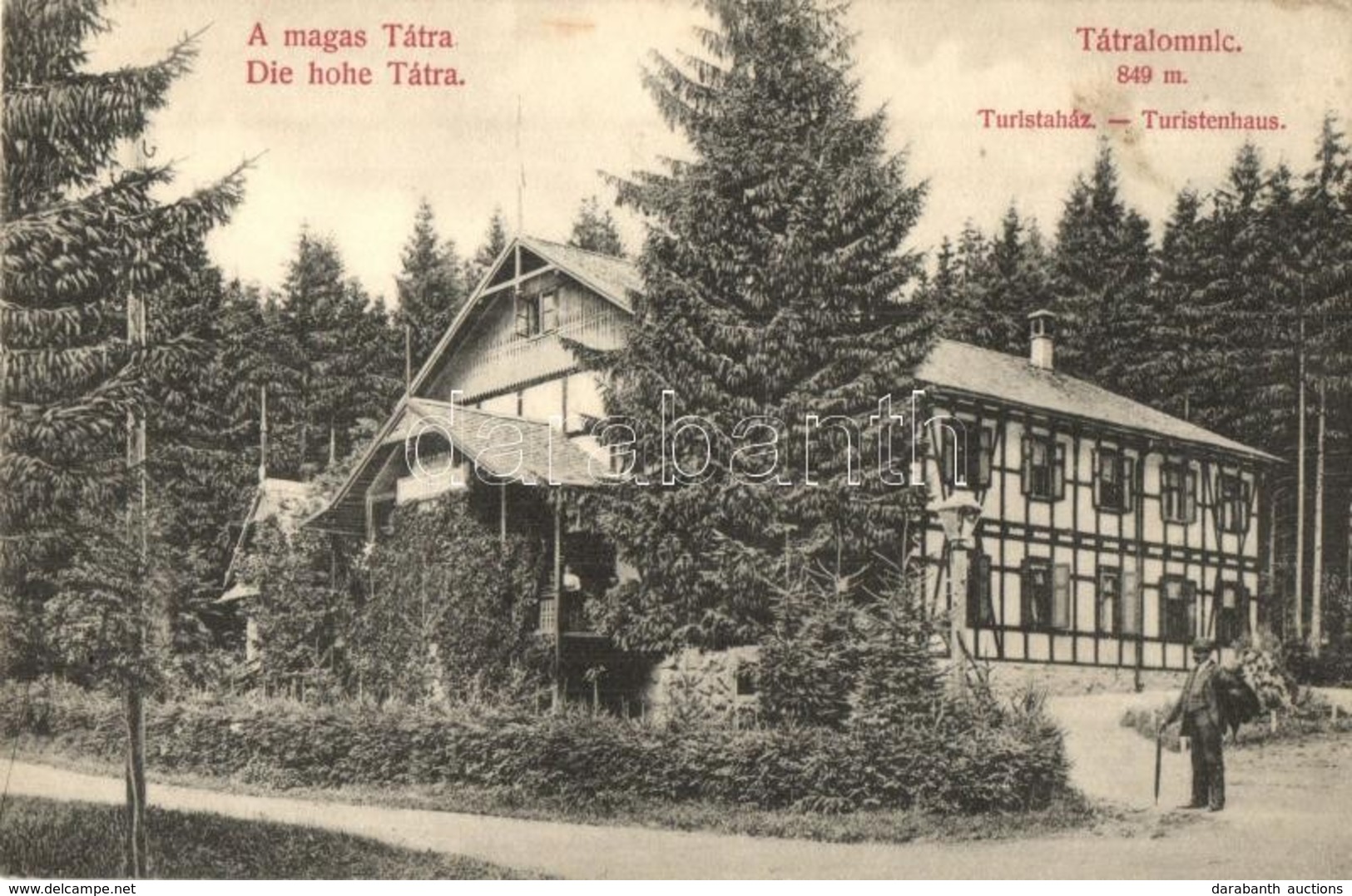 ** T1/T2 Tátralomnic, Tatranska Lomnica; Turistaház, Divald Károly / Tourist House - Ohne Zuordnung