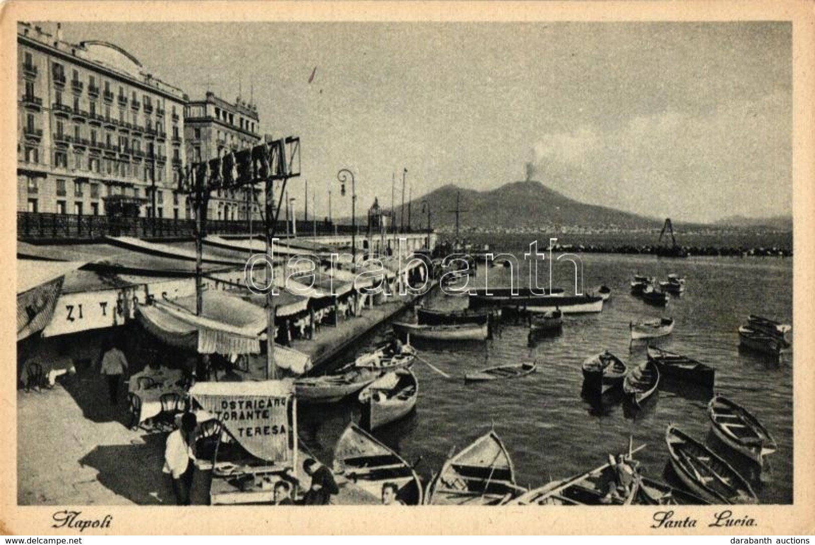 ** T2 Naples, Napoli; Santa Lucia, Port, Boats - Ohne Zuordnung