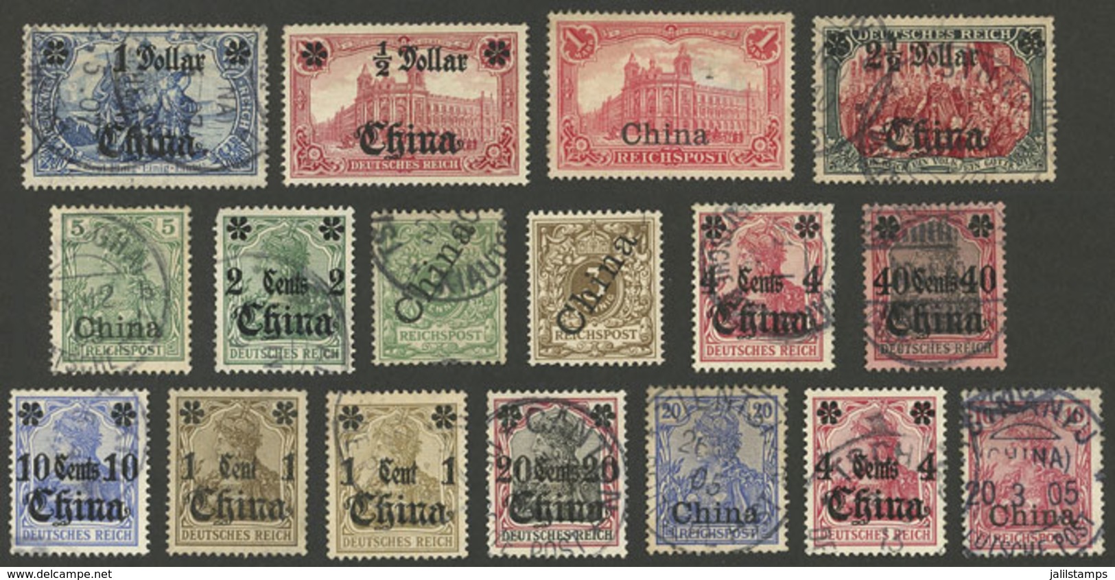 CHINA: Small Lot Of Stamps, Most Used (some Mint Without Gum), Interesting Cancels, Almost All Of Fine To VF Quality, Lo - Other & Unclassified