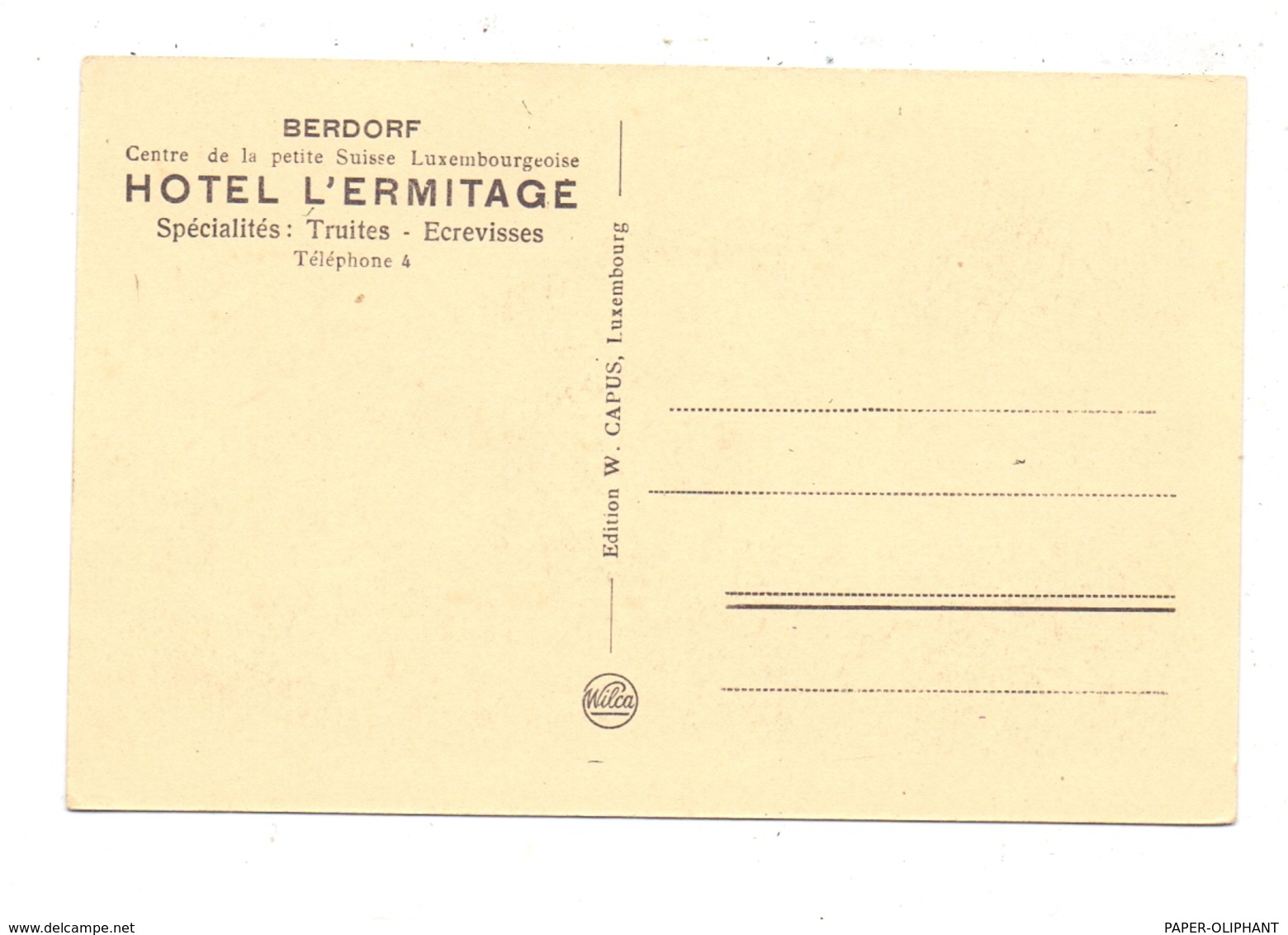L 6550 BERDORF, Hotel L'Ermitage, Kl. Oberflächemängel - Berdorf