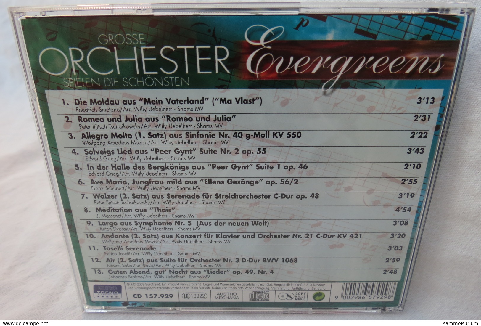 CD "Grosse Orchester Spielen Die Schönsten Evergreens" CD 3 - Instrumental