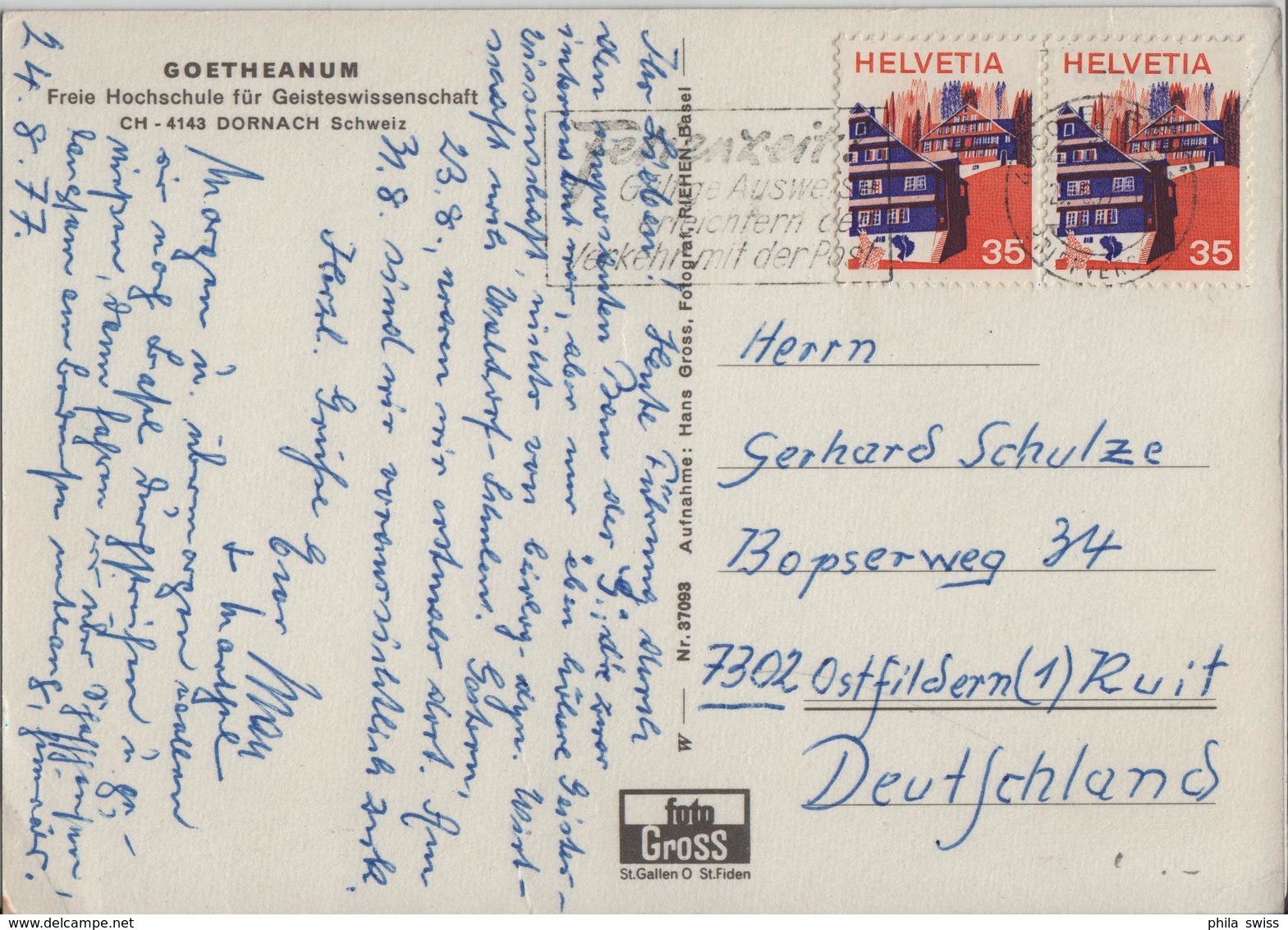 Goetheanum Freie Hochschule Für Geisteswissenschaft - Dornach - Dornach