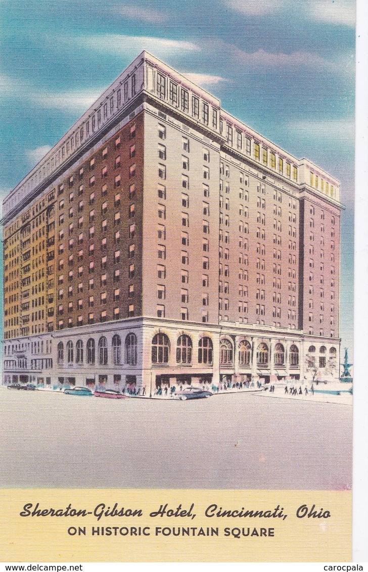 Carte 1920 THE SHERATON GIBSON HOTEL / CINCINNATI / OHIO - Cincinnati