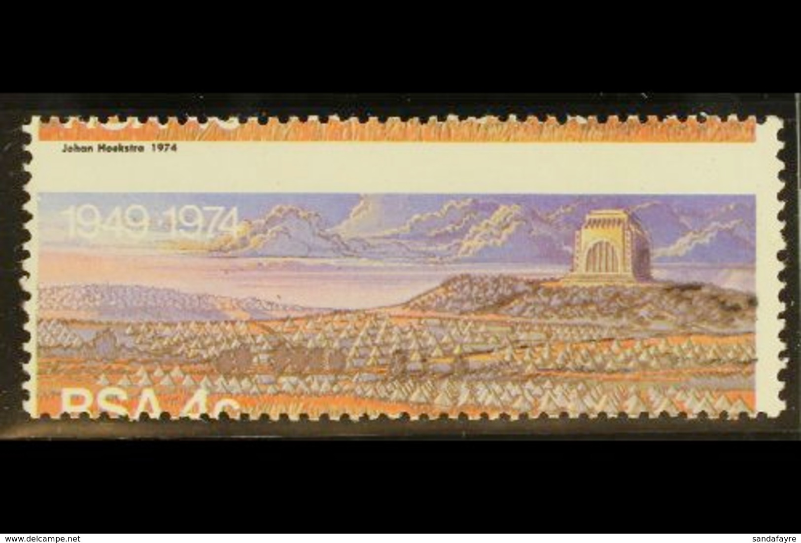 RSA VARIETY 1974 4c Voortrekker Monument, SHIFTED PERFORATIONS, SG 374, Never Hinged Mint. For More Images, Please Visit - Ohne Zuordnung