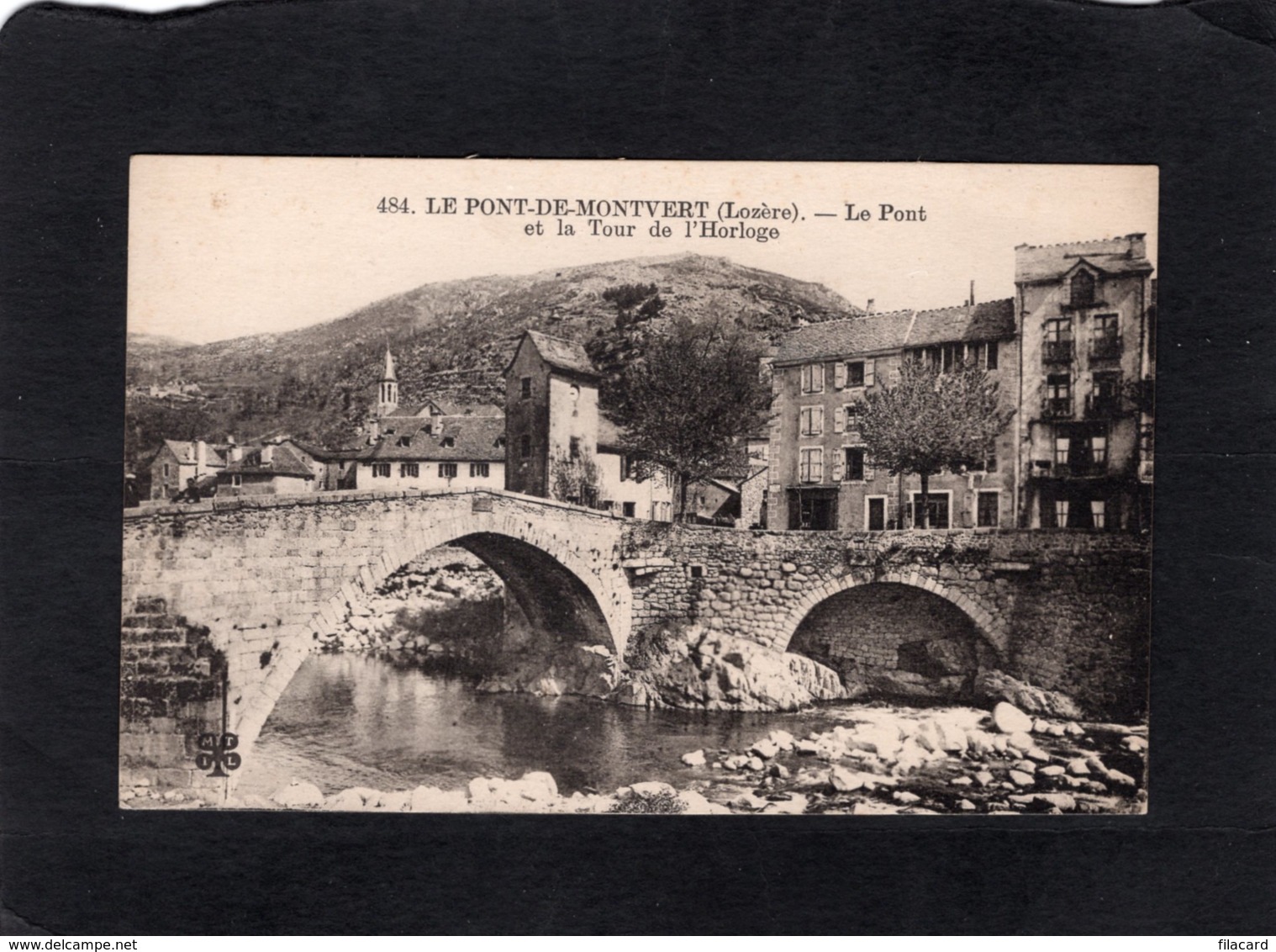 81724   Francia,  Le Pont-de-Montvert,  Le Pont Et La Tour De L"Horloge,  NV - Le Pont De Montvert