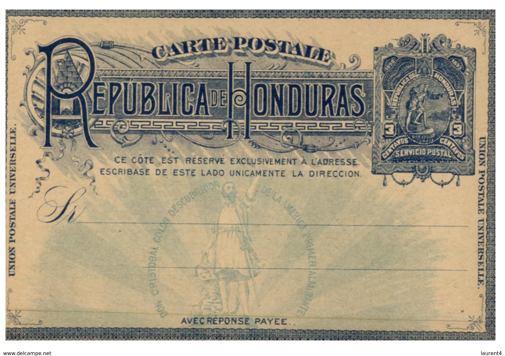 (456) Republica Honduras Postcard - Honduras